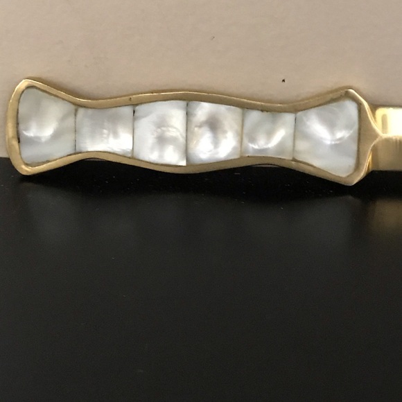RARE Mother Of Pearl Brass Letter Opener - Picture 2 of 6